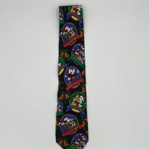 Vintage Disney Store Silk Tie Mickey Christmas